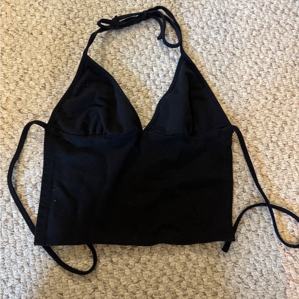 Edikted  backless Black Halter Top